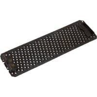 Black Draper Multi-Rasp wood file blade, 140mm, with perforated surface and rectangular shape.