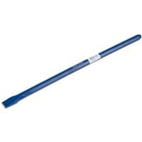 Blue Draper octagonal shank cold chisel, 19 x 400mm, with a flat cutting edge and smooth handle.