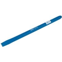 Blue Draper octagonal shank cold chisel, 25 x 400mm, with flat cutting edge and labeled shaft.