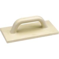 Beige Draper polyurethane float, 280 x 140mm, with a rectangular base and curved handle.