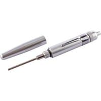 Silver Draper Precision Lubricator with a slim, pen-like design and removable cap, featuring a fine needle tip.