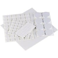 Draper Protective Pad Set with various white adhesive pads in circular and square shapes, 125 pieces total.