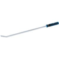 "Draper Pry Bar, 36-inch, with a silver steel shaft and a blue and black ergonomic handle"