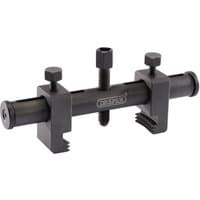 Black Draper puller for ribbed drive pulley, adjustable arms, threaded center bolt, and hexagonal screw heads.