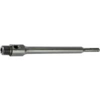 "Draper SDS+ Arbor, 240mm, silver metal with threaded end and smooth cylindrical shaft"