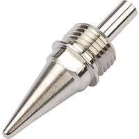Draper spare soldering tip for 78774, silver, conical shape with threaded base and smooth finish.