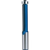 Blue and silver Draper TCT router bit, 1/2" flush, 12.7 x 50mm, with a cylindrical shank and cutting edge.