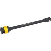 Black Draper torque stick with yellow band, 1/2" square drive, 110Nm rating, elongated cylindrical shape.