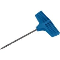 Blue-handled Draper Twist Gimlet, 3mm with a long, slender metal drill bit.
