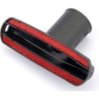 Draper upholstery nozzle, black with red bristles, designed for VC1600 and VC2000B vacuum cleaners.
