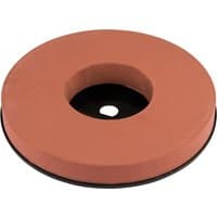 Red Draper Whetstone Bench Grinder Wheel, 200 x 80mm, with central black bore and smooth grinding surface.