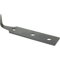 Draper windscreen removal tool blade, 19mm, flat metal with three holes and curved pointed tip.