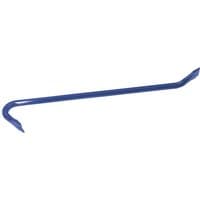 Blue Draper wrecking bar, 600mm, with curved claw on one end and flat chisel tip on the other.