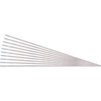"Draper Zirconiated Tungsten Electrodes, silver rods, 1.6 x 150mm, neatly aligned, pack of 10"