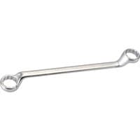 Elora Deep Crank Imperial Ring Spanner, silver, dual-ended with 1.7/16 and 1.5/8 inch sizes, curved handle.