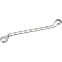 Elora deep crank metric ring spanner, silver, dual-ended with 22mm and 24mm ring sizes, curved design.