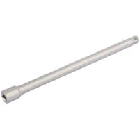 Silver Elora extension bar, 1/4" square drive, 150mm length, with a smooth finish and socket end.