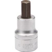 Silver Elora hexagon screwdriver socket, 3/4" square drive, 14mm, with a polished finish and engraved branding.