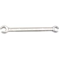 Silver Elora Imperial Flare Nut Spanner with open ends, sizes 7/16 and 1/2 inch, sleek and polished finish.