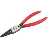 Elora J2 straight internal circlip pliers with red handles and silver jaws, suitable for 19-60mm circlips.