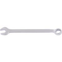 Silver Elora long combination spanner, 16mm, with open-end and ring-end design, sleek and polished finish.