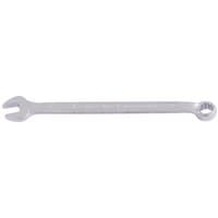 Silver Elora long combination spanner, 8mm, with open-end and ring-end, sleek design.