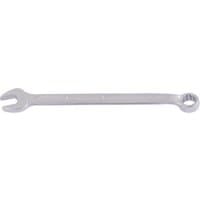 Silver Elora long combination spanner, 9mm, with open-end and ring-end design, sleek and polished finish.