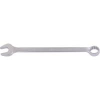 Silver Elora long combination spanner with open-end and ring-end, 1-inch size, sleek and durable design.