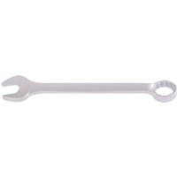 Silver Elora long imperial combination spanner, 2.3/16", with open-end and ring-end design.