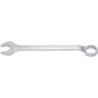 Silver Elora Long Imperial Combination Spanner, 3.1/4", with open-end and ring-end design.