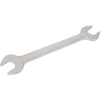 Silver Elora Long Imperial Double Open End Spanner, 1.1/4 x 1.3/8 inch, with polished finish and engraved size markings