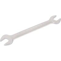 Silver Elora Long Imperial Double Open End Spanner, 11/16 x 3/4 inch, with polished finish and angled open ends.
