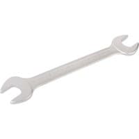 Elora Long Imperial Double Open End Spanner, silver, with 13/16 and 7/8 inch open ends, sleek and polished finish.