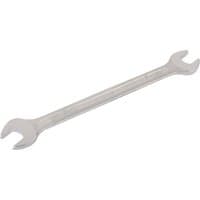 Silver Elora double open end spanner, 3/8 x 7/16 inch, with slim handle and angled jaws.