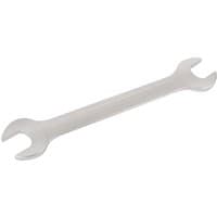 Silver Elora long double open end spanner, 22 x 24mm, with polished finish and dual open ends.