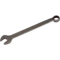 Elora long stainless steel combination spanner, 14mm, with open-end and ring-end, sleek silver finish.