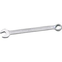 Silver Elora Long Whitworth Combination Spanner, 1/4", with open end and ring end, sleek and polished finish.