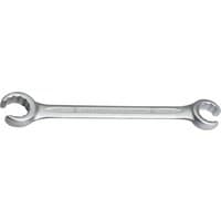 Silver Elora metric flare nut spanner, 22 x 24mm, with open-ended wrench heads on both sides.