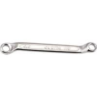 Silver Elora Midget Deep Crank Metric Ring Spanner with 5 x 5.5mm ends, sleek and compact design.