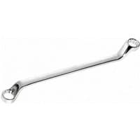 Silver Facom offset ring spanner with angled ends and polished finish, designed for various sizes.