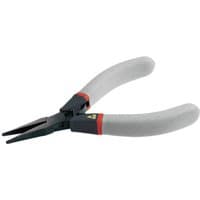 Facom 420.E ESD flat nose shaping cutters with grey ergonomic handles and black precision tips.