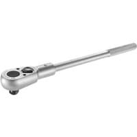 Silver Facom K.149M 3/4" drive heavy duty ratchet with long handle and round head.