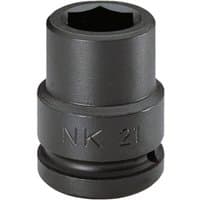 Black Facom-NK.22A ¾" drive impact socket, 22mm size, with engraved markings and a smooth cylindrical design.