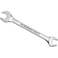 Facom open-end spanner, silver, dual-ended with engraved size markings on handle, by Machine Mart Xtra.