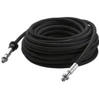 Black Karcher 15m high pressure hose with metal connectors, coiled neatly for HDS 5/11 UX model.