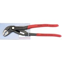 Knipex 180mm Cobra Water Pump Pliers with red handles and black adjustable jaws.