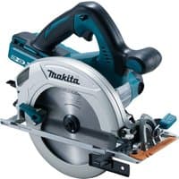 Makita 36V LXT circular saw, teal and silver, with 190mm blade and ergonomic handle.