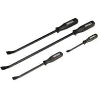 Sealey Prybar Set 4pc with black handles and steel shafts in varying lengths.