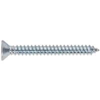 Sealey ST4238 self-tapping screw, 4.2 x 38mm, silver, countersunk head, Pozi drive, pack of 100.