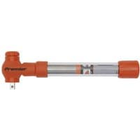 Orange Sealey torque wrench with insulated handle, 3/8" square drive, clear scale window, and red end cap.